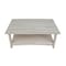 International Concepts Rectangle Bombay Tall Coffee Table, 39.17 W, 21.25 L, 18 in H, Wood, Unfinished OT-4TC - alternate 3